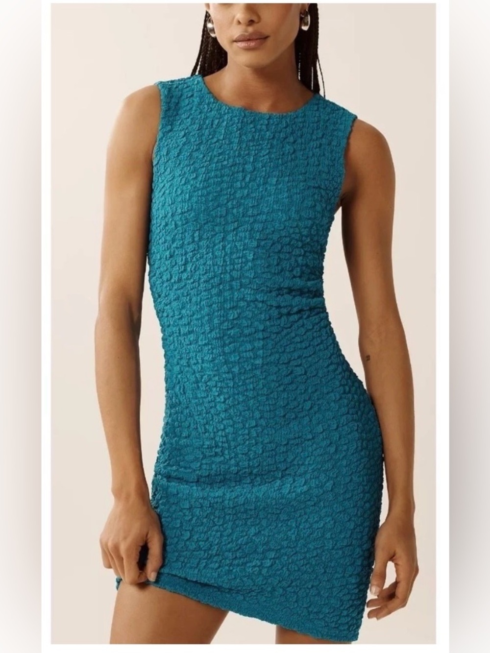 Anthropologie Textured Mini Shift Dress